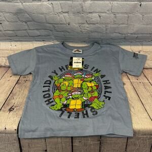 Cotton On Kids Teenage Mutant Ninja Turtles Christmas Graphic Print T-Shirt